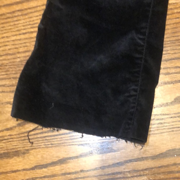 NWT Sam Edelman The Stiletto frayed bootcut high rise Velvet pants - Picture 8 of 12